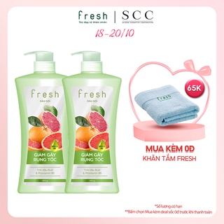 Combo 2 dầu gội Fresh giảm gãy rụng tóc 650g/chai
