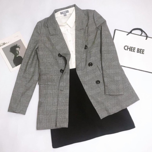 Áo vest kẻ 6 cúc, có ảnh thật và clip | BigBuy360 - bigbuy360.vn