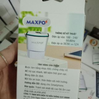 Bộ xạc củ liền dây xạc hãng Maxpo