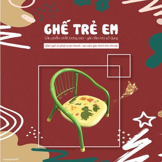 Ghế cho bé , ghế ngồi ăn dặm cho bé, ghế ngồi cho bé, màu hồng, xanh, đỏ, trắng