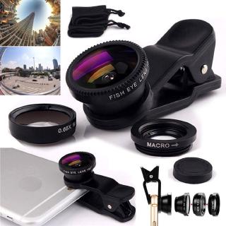 3 Trong 1 Fisheye Lens & Macro Lens & 0.67X Ống Kính Góc Rộng, Clip Trên Điện Thoại Di Động Lens Camera Lens