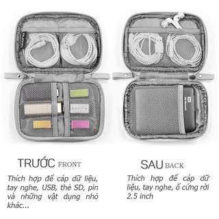 Túi đựng đồ công nghệ 2 lớp (ổ cứng rời - sạc dự phòng)