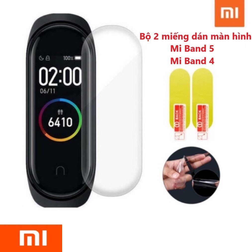 Bộ 2 miếng dán màn hình PPF Đồng hồ MiBand 5/ Mi Band 4 ( 2pcs )