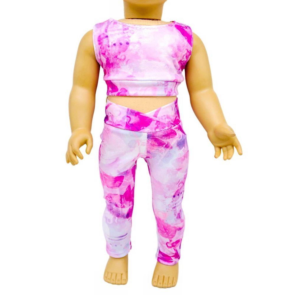 Bộ Quần Áo Tập Yoga 43cm Họa Tiết Bầu Trời Sao Thời Trang Cho Bé Gái