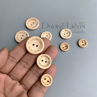 Nút Gỗ Handmade (gói 10 hột)