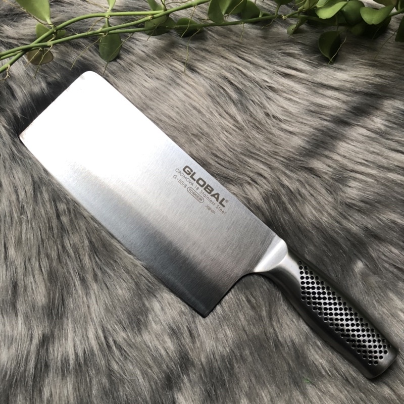Dao chặt xương chính hãng global, nặng 450g, dài 30cm, dày 3.5li, sắc bén, không rỉ