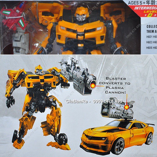 Hộp Đồ Chơi Transformer Camaro Vàng - Bubble Bee - 9552