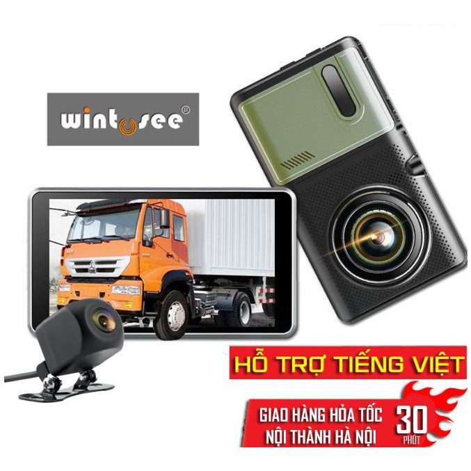 [GIÁ GỐC ] CAMERA HÀNH TRÌNH XE TẢI FULL HD SIÊU NÉT MÀN HÌNH CẢM ỨNG, CAMERA LÙI 15 MÉT | BigBuy360 - bigbuy360.vn