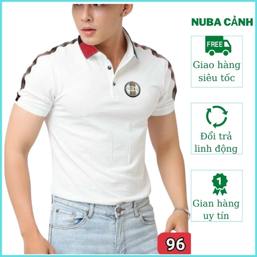 Áo thun nam nữ cổ bẻ cao cấp, ao phông chất vải polo, thấm hút mồ hôi 97 TAKA