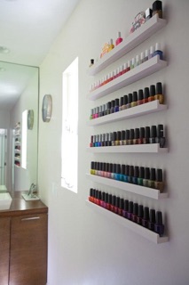 Thanh gỗ L để nước hoa/nail