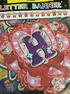 Dây chữ giấy Happy Birthday