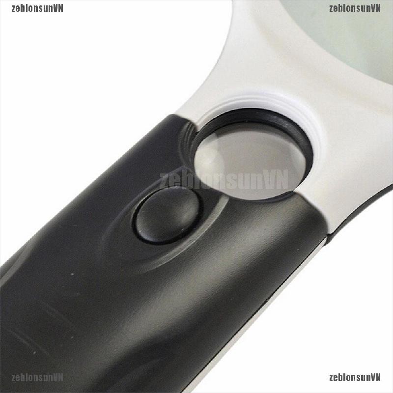 sun.vn Kính lúp cầm tay 45X gắn đèn LED dùng đọc sách ☀# | BigBuy360 - bigbuy360.vn