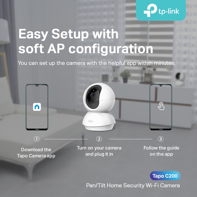 Camera wifi TP-Link full HD 1080P 360 độ Tapo C200, giám sát , an ninh TP link tặng thẻ nhớ 32G,VDS SHOP