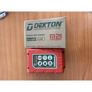 Bộ sạc kèm pin dekton 21v 4ah dòng xả 40a