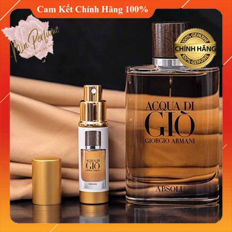 [Chính Hãng] Nước Hoa 𝑨𝒄𝒒𝒖𝒂 𝑫𝒊 𝑮𝒊𝒐̀ 𝑨𝒃𝒔𝒐𝒍𝒖_Hương Thơm Lịch Lãm Cho Người Đàn Ông Thích Mùi Gỗ | Thế Giới Skin Care