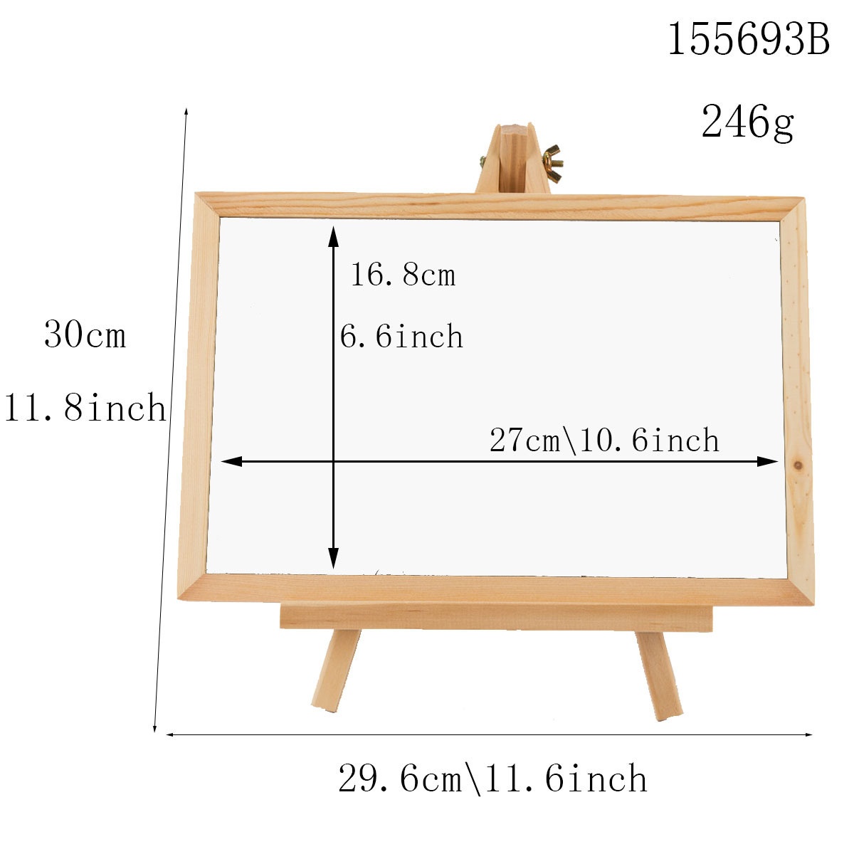 Bảng Đen Bằng Gỗ Kèm Giá Đỡ Có Thể Di Chuyển Dùng Trang Trí Nhà Cửa / Quán Bar Diy