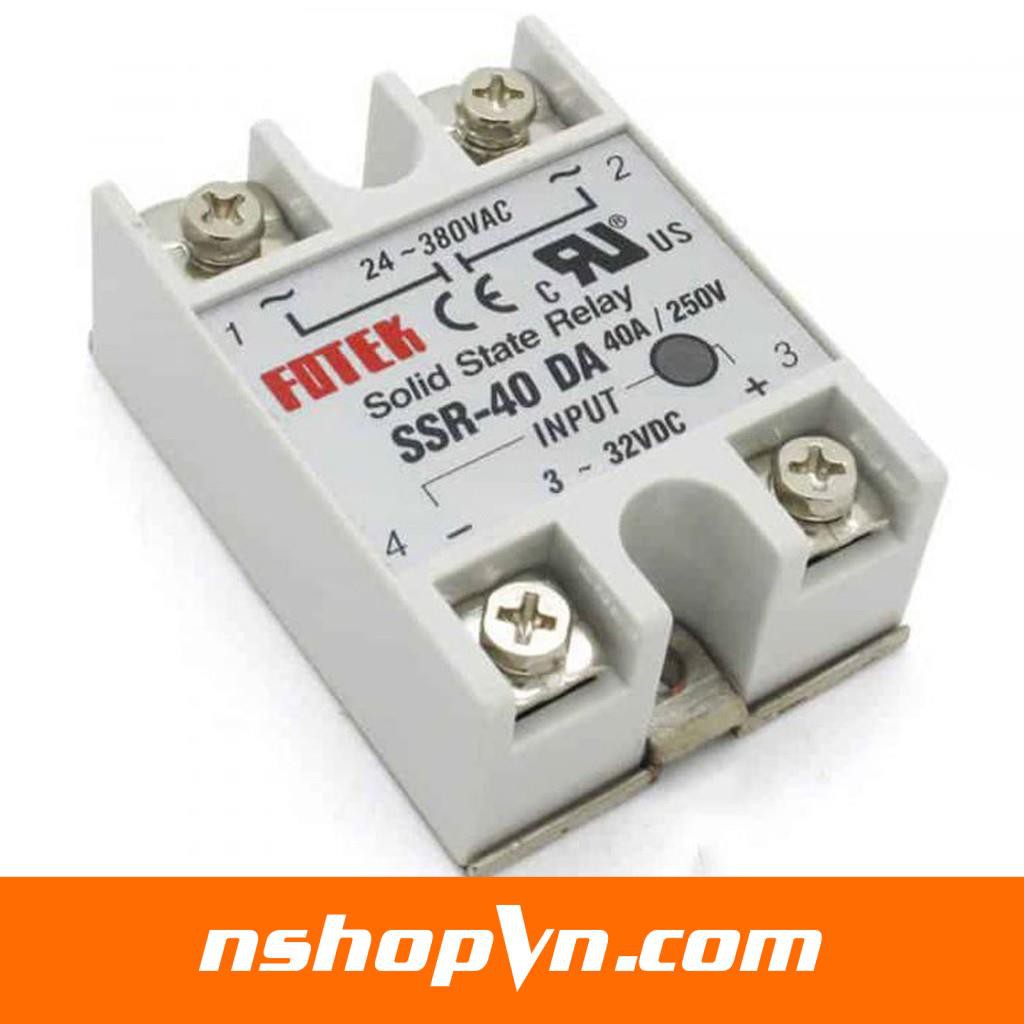 Relay rắn SSR Fotek (Made in Taiwan) SSR 25 DA / 40 DA / 60 DA / 75 DA / 100 DA