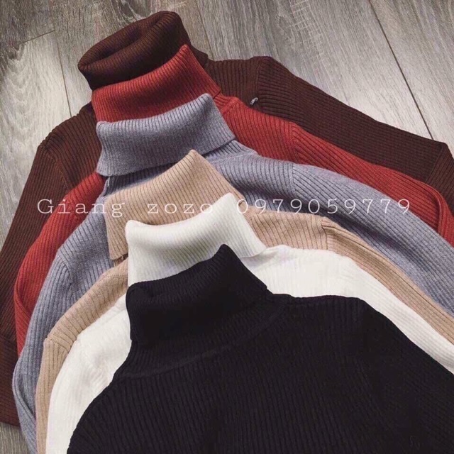 Áo len nữ cổ lọ _ Hàng Quảng Châu dày đẹp loại 1