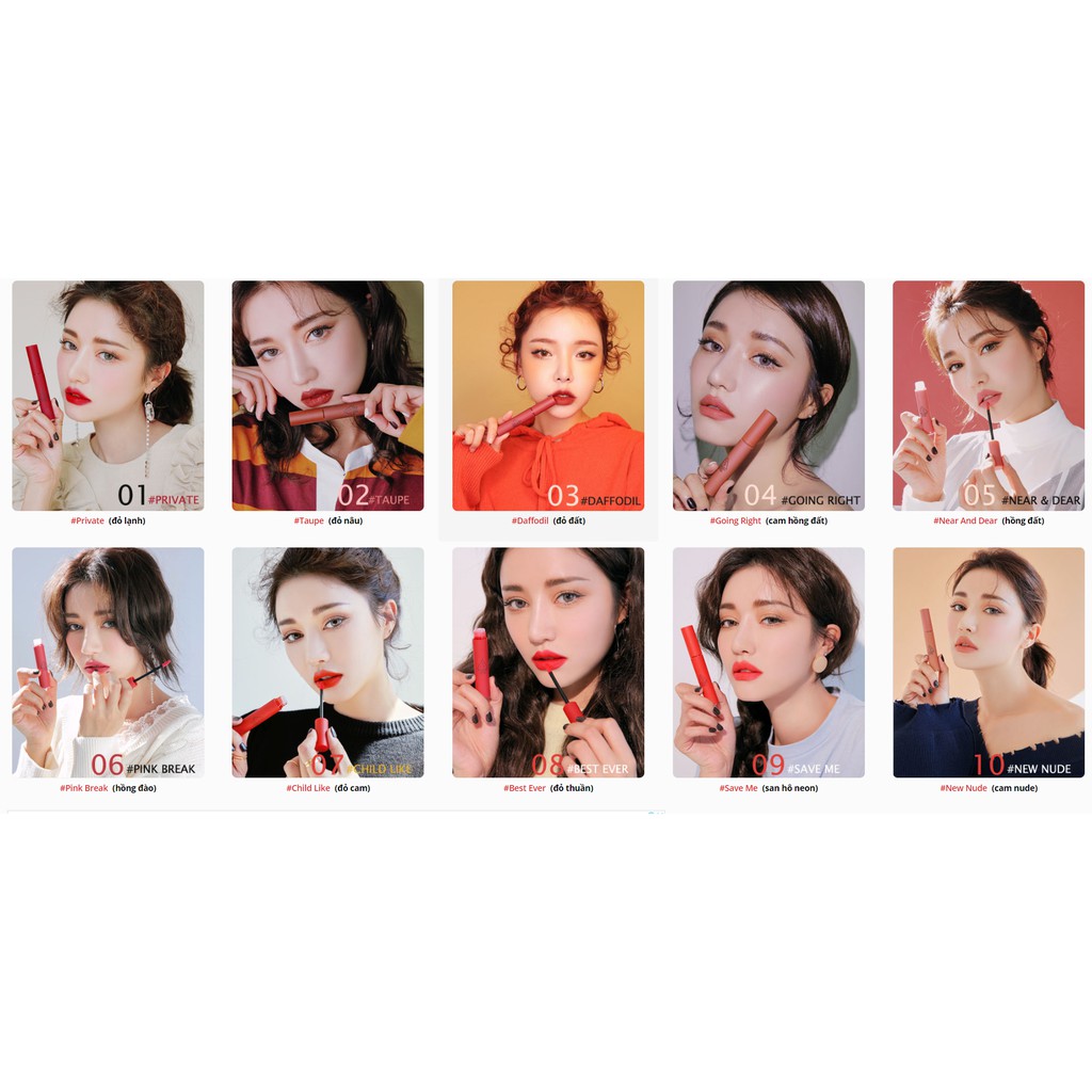 Son 3CE VELVET LIP TINT Auth cam kết hàng Chính hãng, Check mã Hidden tag | BigBuy360 - bigbuy360.vn