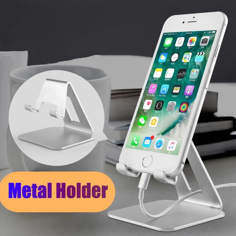 Giá Đỡ Điện Thoại / Máy Tính Bảng Hình Tam Giác Bằng Hợp Kim Nhôm Chống Trượt Tiện Dụng