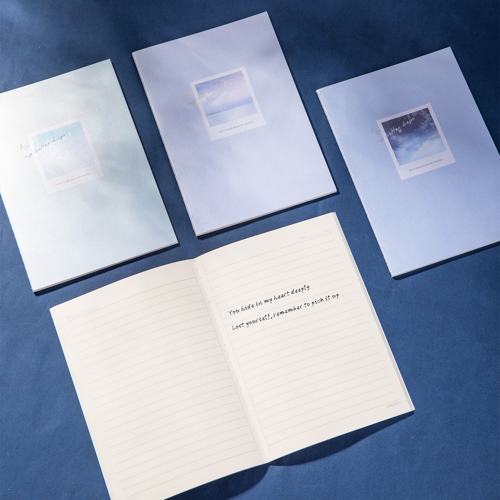 Sổ tay ghi chép bìa nâu trơn Deli 40 trang - Sổ tay văn phòng phong cách tối giản, sang trọng NS295/NS296