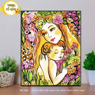 Tranh Tự Tô  -Mẹ Bồng Con