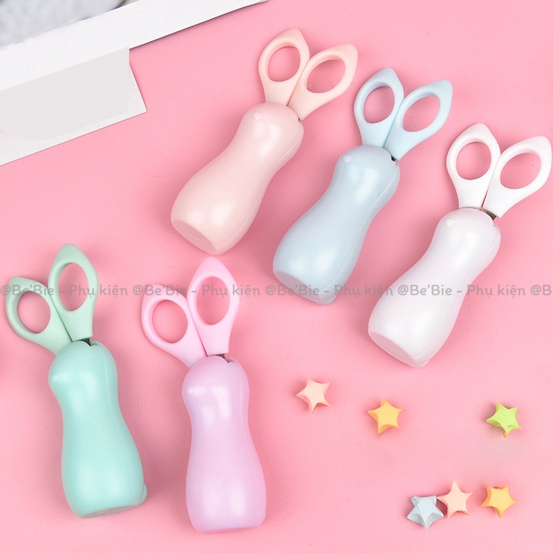 Kéo cắt giấy hình thỏ mini OULA cute cho học sinh BeBie - BP396