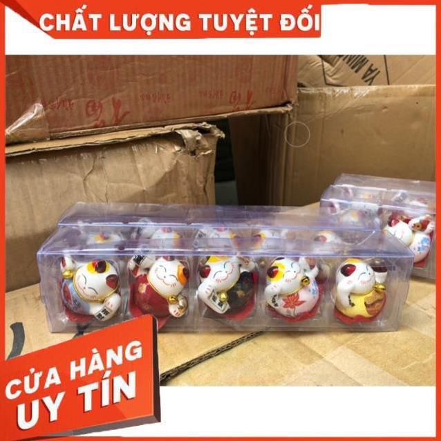 Giá hủy diệt -  Bộ ngũ mèo thần tài-Đa sắc đa tài 4cm