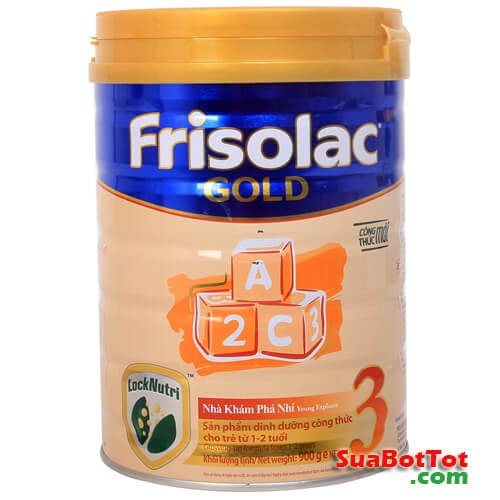 Sữa bột Frisolac Gold số 3, 1-2 tuổi, 900g