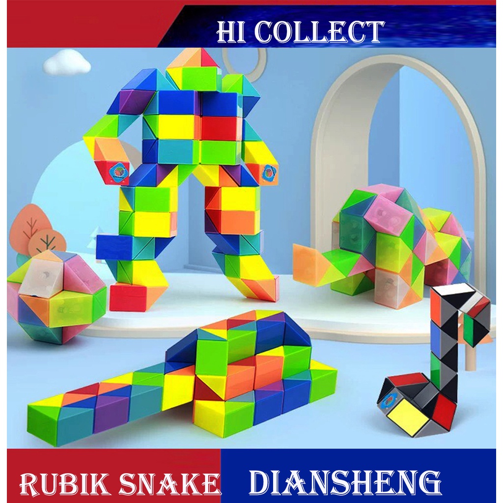 Rubik Dài 72 Đoạn Snake Twist Puzzle - Rubik Rắn Xếp Hình Cao Cấp