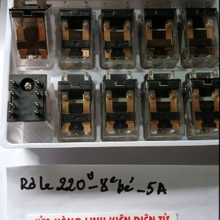 Rơle 220vac - 8 chân bé combo 5 cái