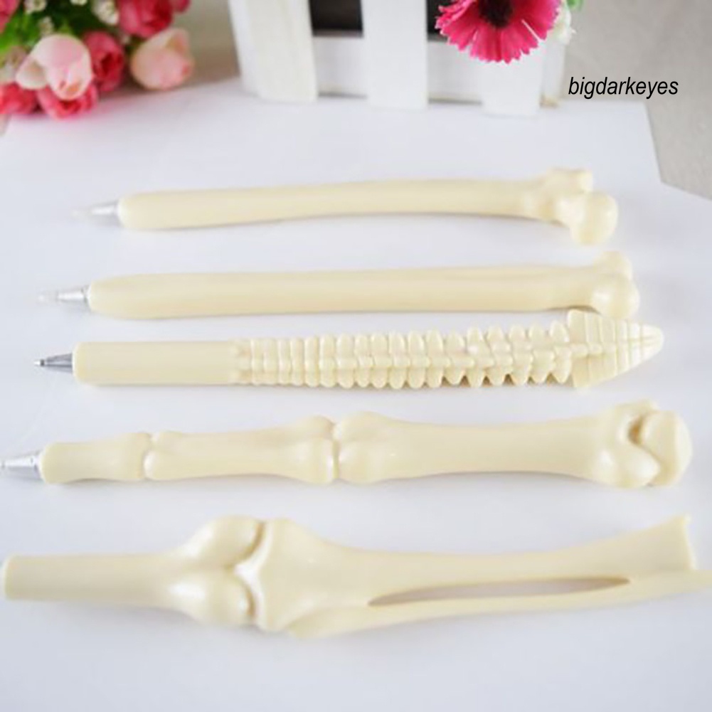 5 Bút Bi Ngòi 0.7mm Hình Cục Xương Sáng Tạo