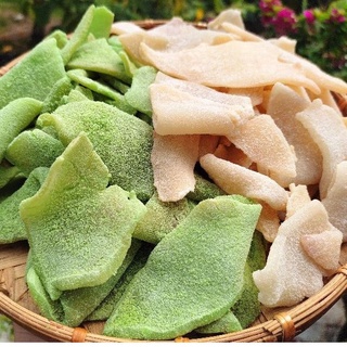 Mứt dừa non mix 2 vị 500g ( lá dứa, sữa)