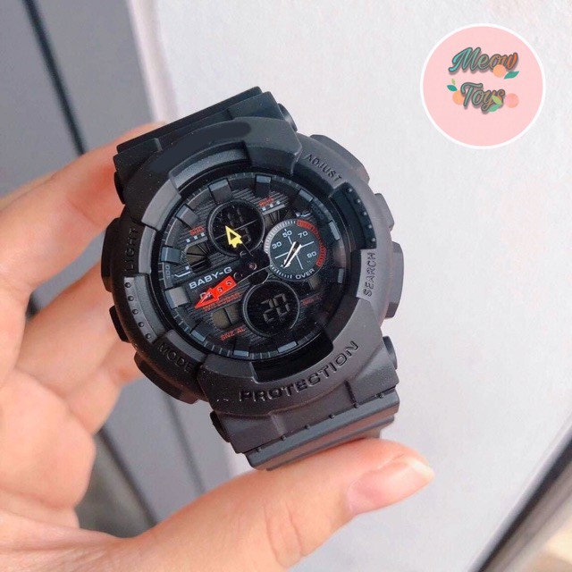 Đồng hồ nữ GA-120 dây nhựa màu trắng - nền mặt màu hồng ,đồng hồ học snh