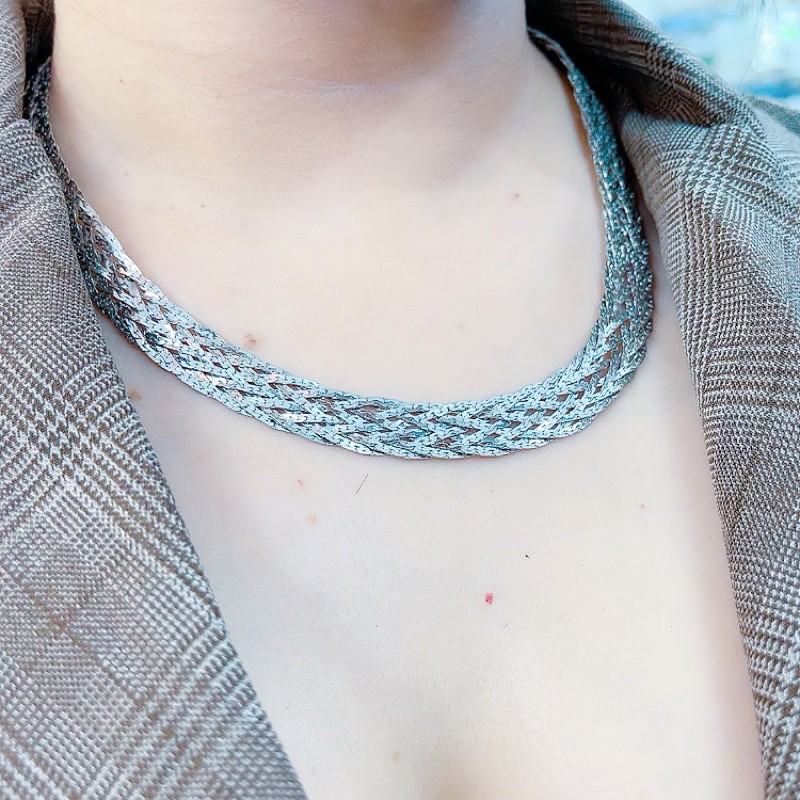 Dây chuyền mì italy ép mạ bạch kim