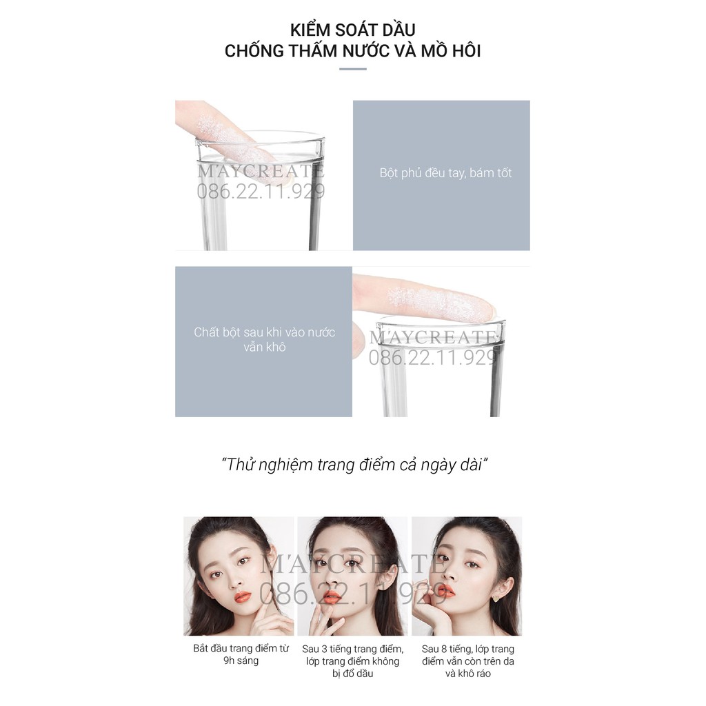 Phấn Phủ Kiềm Dầu 4 Màu Kháng Nước Lâu Trôi Maycreate Hàng Nội Địa Trung | BigBuy360 - bigbuy360.vn