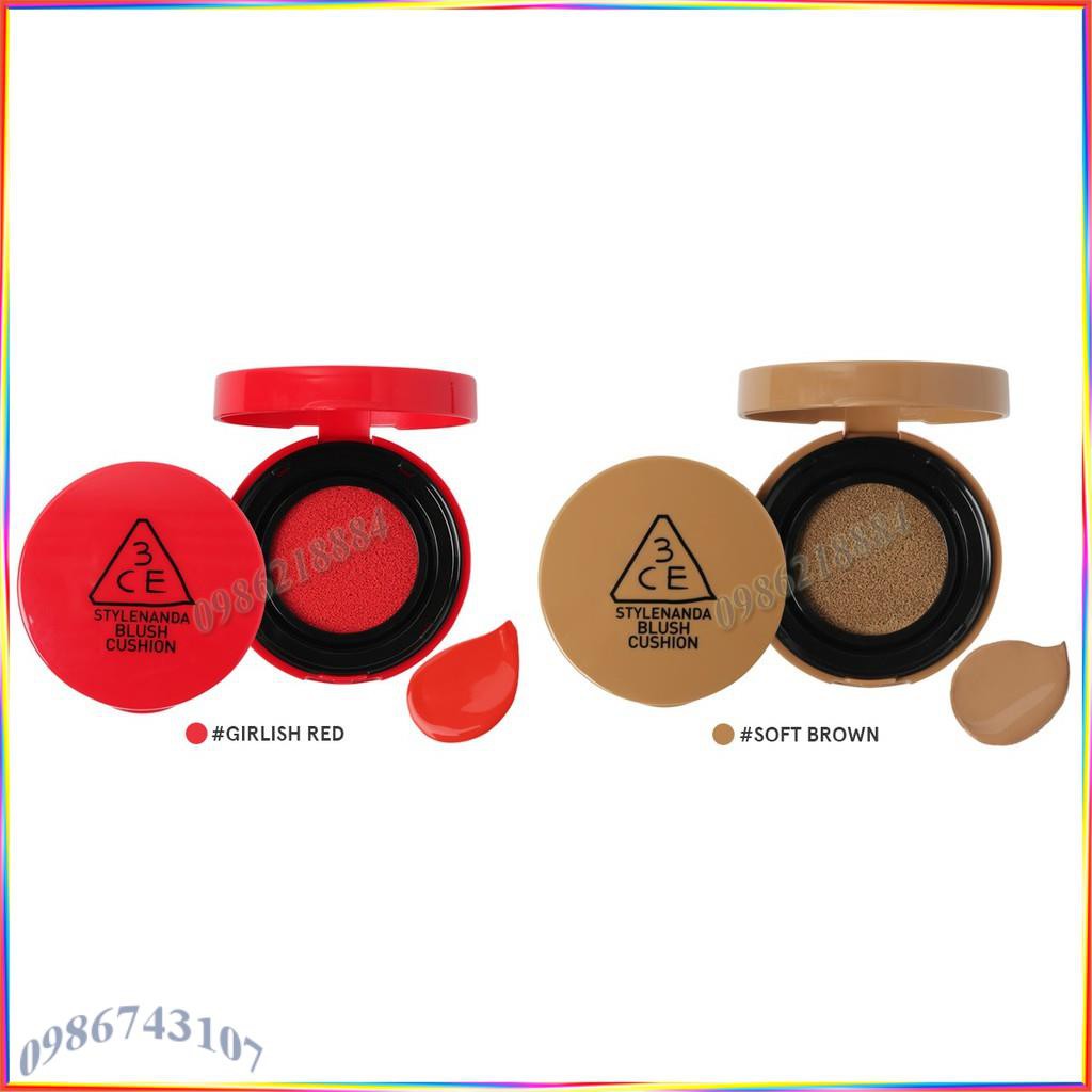 Má hồng nước Cushion 3CE Blush Cushion AC26