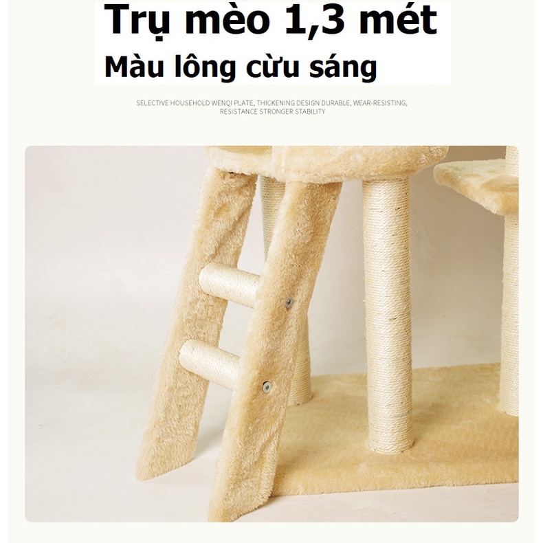 Nhà cây cho mèo Cat Tree - trụ mèo Cao 1m30