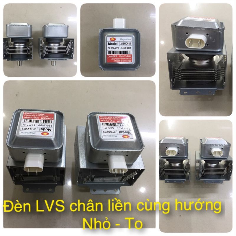 Đèn lò vi sóng - đèn magnetron - viba - cục nóng chân liền cùng hướng tản nhiệt
