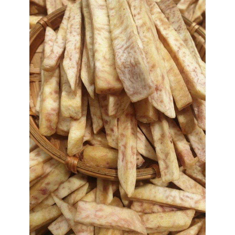 Khoai Môn Sấy Giòn Dạng Cọng Hàng Xuất Khẩu Lon 300Gr [FREE SHIP] TỪ ĐƠN 50K, [Loại Đặc Biệt] Hàng Ngon Nhà Làm