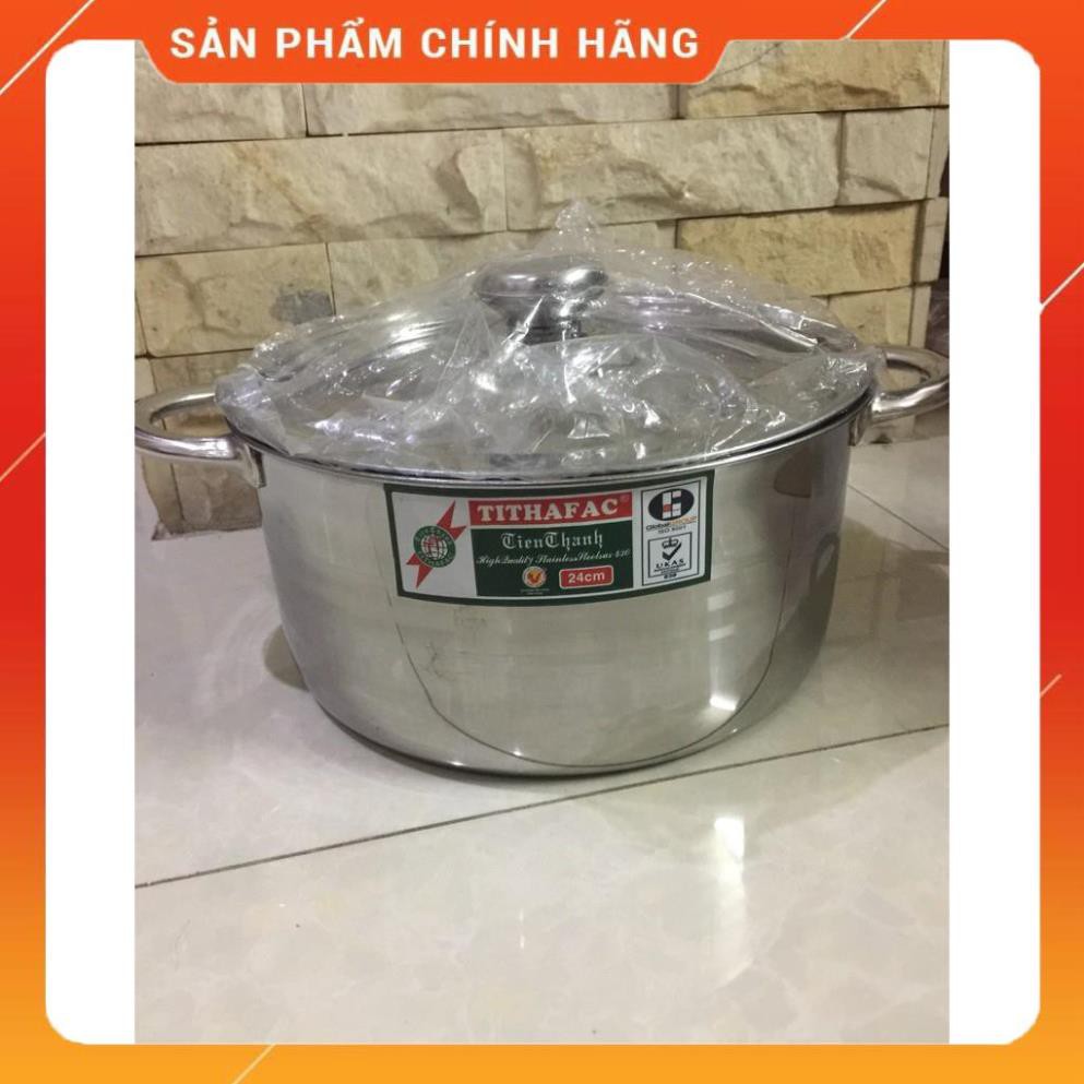 [Hàng chính hãng] NỒI INOX TIẾN THÀNH, đun bếp gas, bếp từ (nhiều size từ 14CM - 32CM)