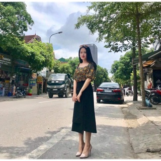 Set ao hoa chun than +chan vay den khuy