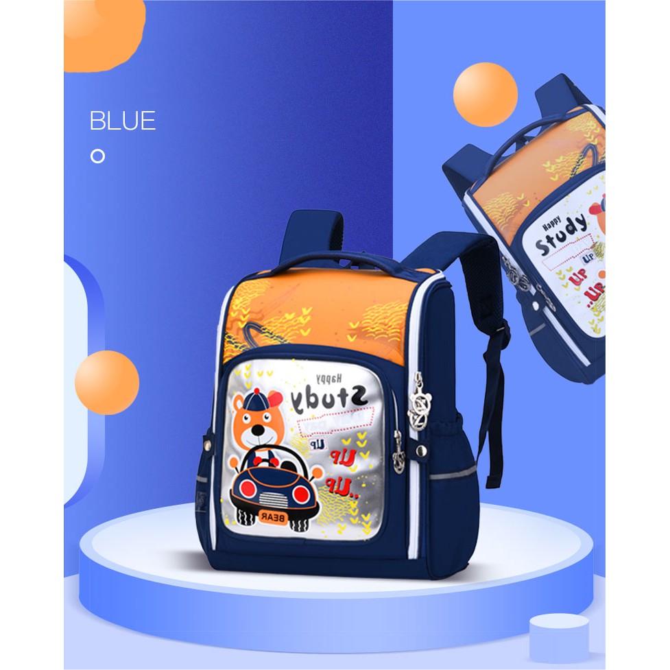 BChildren School Bags Boys Girls Primary School Backpacks Kids Cartoon Orthopedic Schoolbag Backpacks Safety/ Beg Sekolah Budak