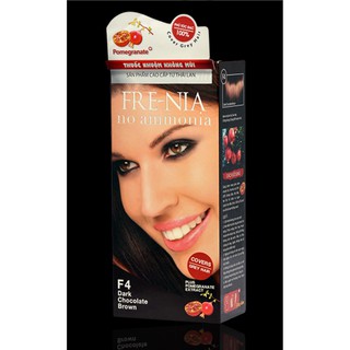 THUỐC NHUỘM PHỦ BẠC FRE-NIA,F4 Dark Chocolate Brown (NÂU SÔ CÔ LA-ĐẬM)
