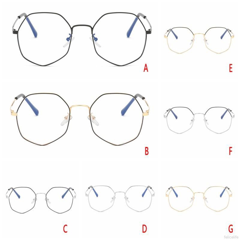 Kính Mắt Gọng Đa Giác Phong Cách Retro