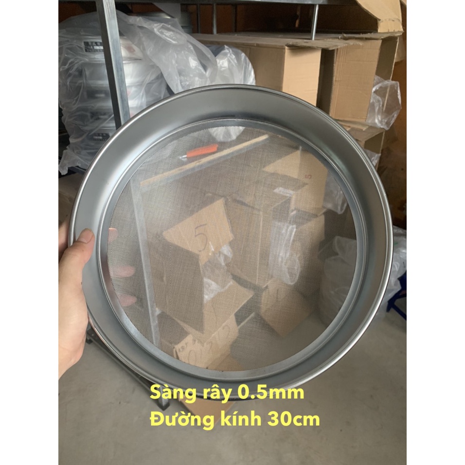 Sàng rây đường kính 30cm cỡ 0.075mm; 0.09mm; 0.1mm; 0.125mm; 0.14mm;  0.15mm; 0.16mm; 0.18mm; 0.2mm; 0.25mm; 0.3mm; 0.31