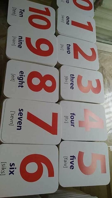 Sỉ bộ 280 thẻ học flashcard cho bé (loại to)