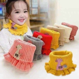 Khăn len ống hình thú siêu dễ thương cho bé gái