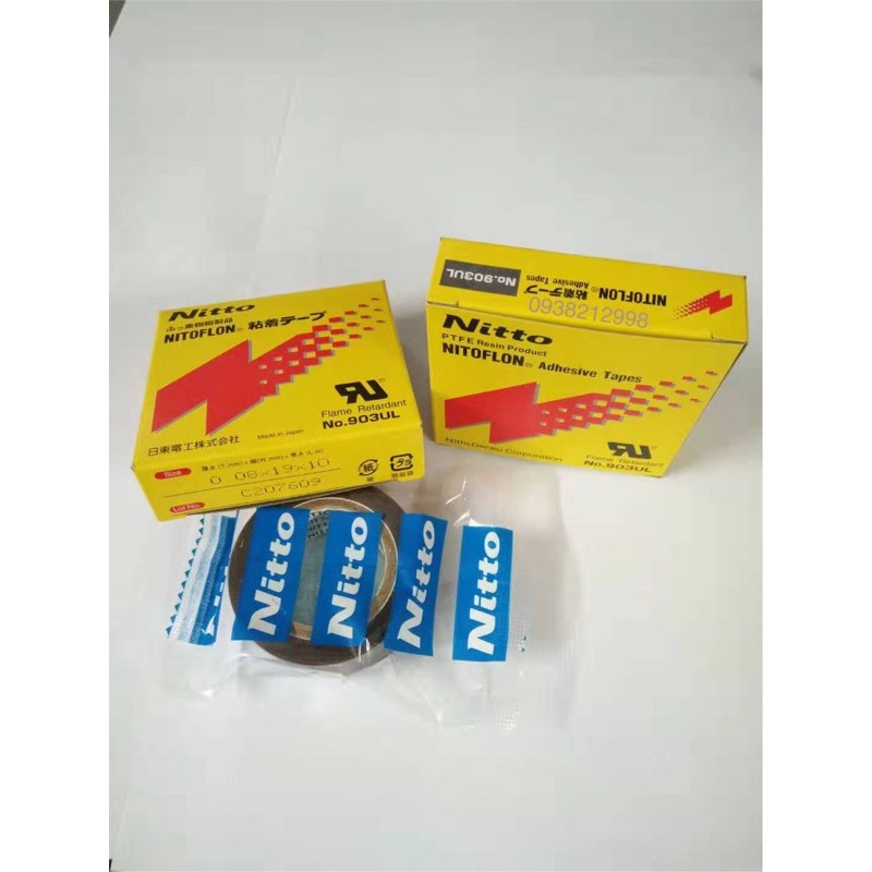 băng keo chịu nhiệt 0.08 x 13mm x10m