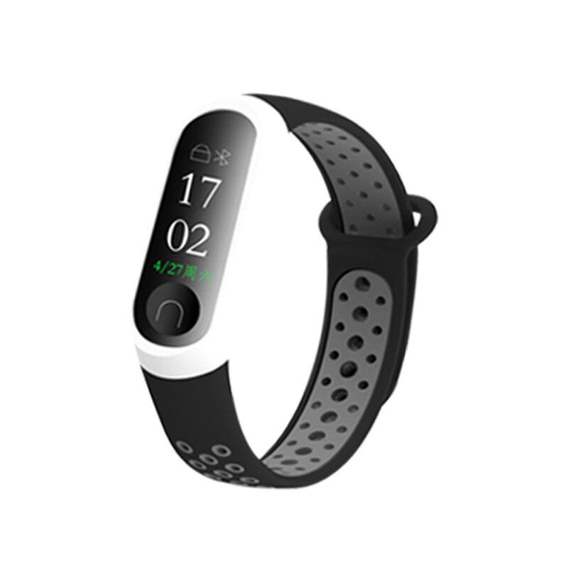 Dây Đeo Silicone Cho Đồng Hồ Thông Minh Xiaomi Mi Band 4 / 3 (10 Màu)